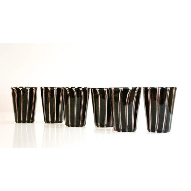 Contemporary Cocktail Set in Murano Glass by Mariana Iskra, Set of 2 For Sale - Image 3 of 4