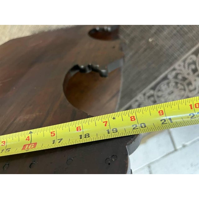 Wood Antique Victorian Style Mahogany 4 Tier Corner Etagere Bookcase For Sale - Image 7 of 12