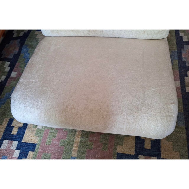 Italian Fiberglass Mohair Lounge Chair in the style of Mario Bellini, 1960s For Sale - Image 6 of 9
