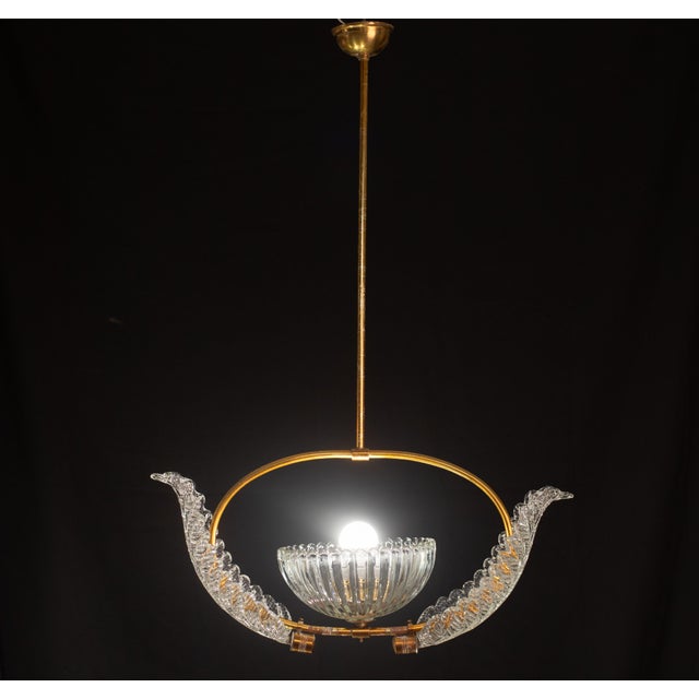 1970s Barovier E Toso Pendant Light, 1940 For Sale - Image 5 of 12