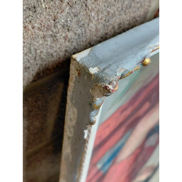 Framed Oil on Canvas Titled "Young Seated Girl Artist" For Sale - Image 9 of 16