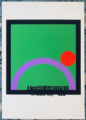 Eugenio Carmi, Italian Artist Modern Silkscreen Eugenio Carmi, 1968