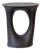 Kreten Side Table, Painted Black, Short, Factory 2nd, by Souda, Modern, Organic, Concrete End Table For Sale