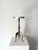 Silver Cast Aluminium Side Table with Pedestal Tripod Legs For Sale - Image 8 of 8