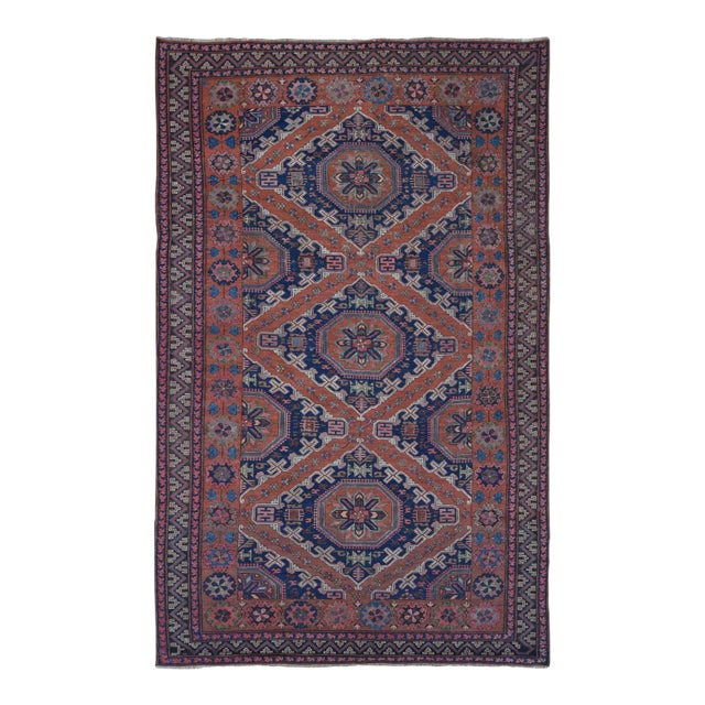 1900s Red Antique Persian Rug For Sale