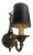 Federal Style Single Brass Sconce with Shade For Sale