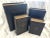 Textile Faux Leather Book Storage Boxes -A Set For Sale - Image 7 of 9