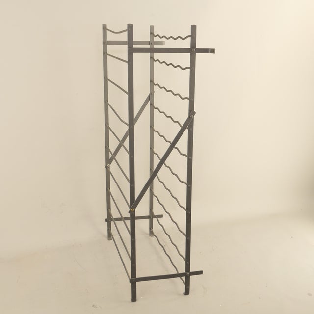 Antique French Metal Wine Rack, 1900 For Sale - Image 5 of 9
