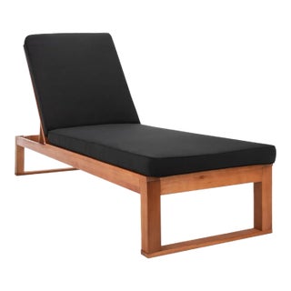 Solano Sunlounger - Natural/Black For Sale