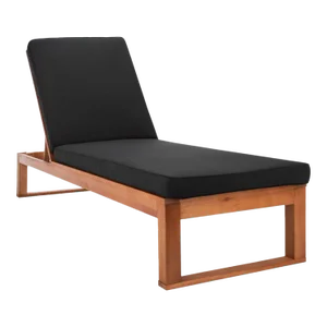Solano Sunlounger - Natural/Black