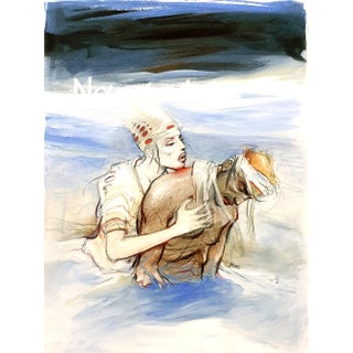 Enki Bilal - Nausicaa - Original Lithograph 2012 For Sale