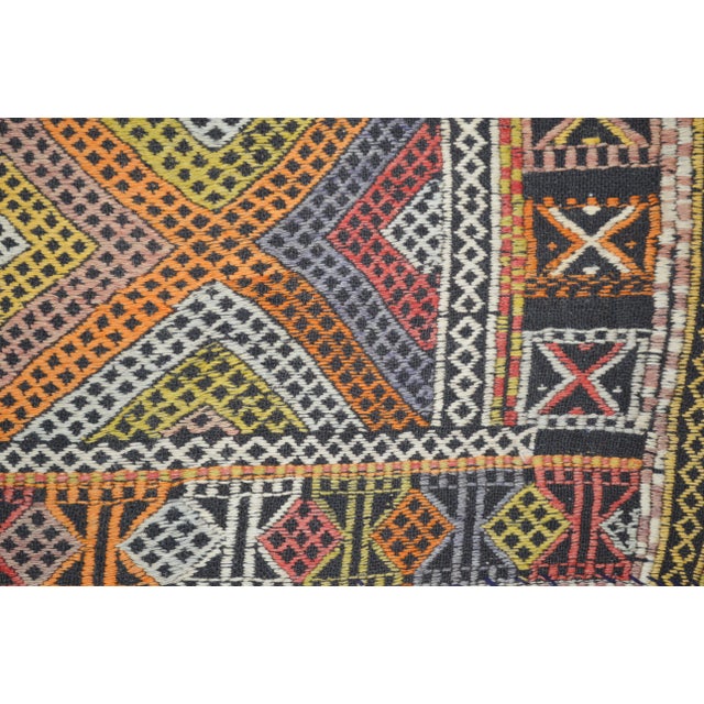 Vintage Turkish Anatolian Hand Made Organic Kilim,5'x7'8" For Sale - Image 4 of 5