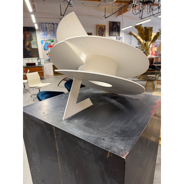 Early 20th Century Massive Steel/Iron Painted Abstract Kinetic Sculpture Attributed to Jerry Peart For Sale - Image 10 of 16