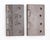 Pair of Antique 1850s 3.5 X 3.5 In. T. Clark's Cast Iron Door Hinges For Sale - Image 4 of 5