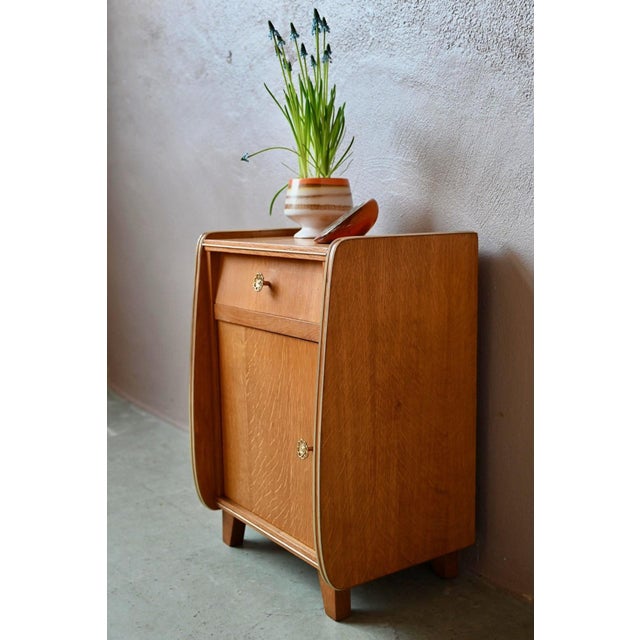 Vintage Bedside Table with Compass Legs, 1960s For Sale - Image 6 of 16