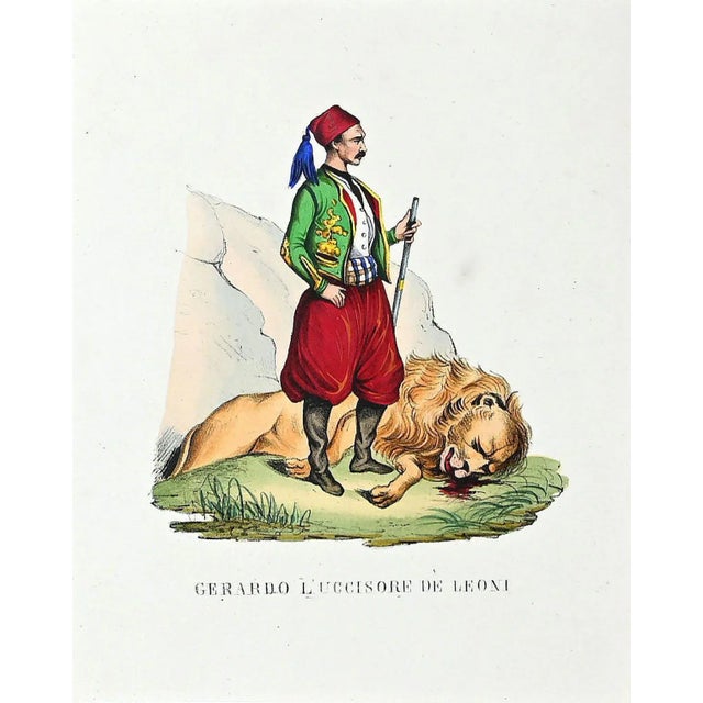 Unknown, Geraldo L'uccisore (Geraldo the Killer), Lithograph, 1849 For Sale - Image 3 of 3
