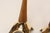 Pair of Sculptural Vintage Austrian Brass and Walnut Candlesticks For Sale - Image 15 of 18