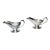 Pair Antique Silverplate Creamers For Sale