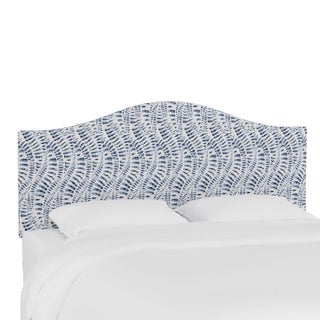 Kenmore Headboard in Blue Snake Skin, California King For Sale