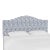 Kenmore Headboard in Blue Snake Skin, California King For Sale