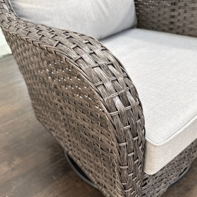 Outdoor Porch Glider Swivel Chair For Sale - Image 11 of 12