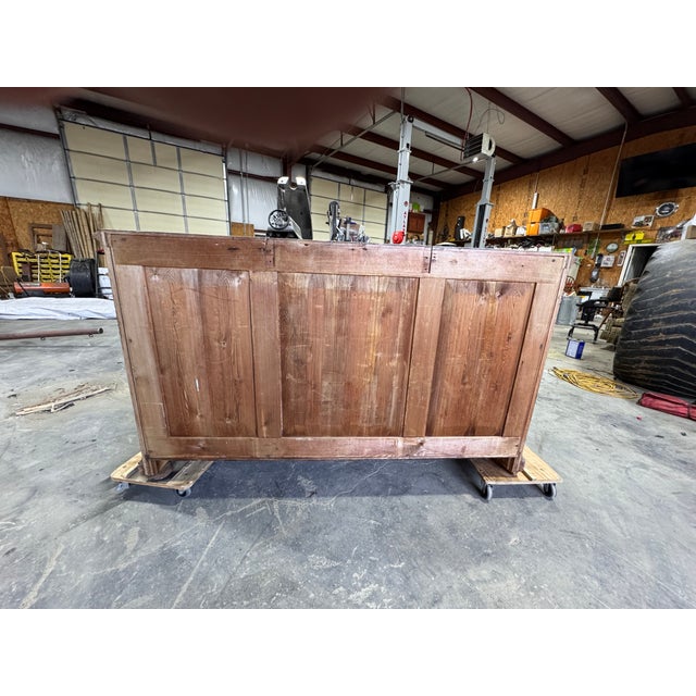 19th Century Bleached Oak Server For Sale - Image 10 of 18