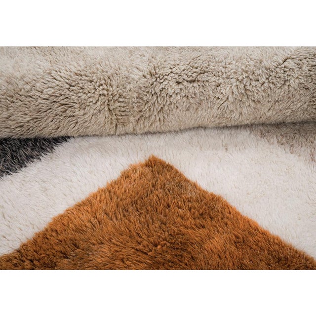 Hand-Knotted Wool Rug by Azele Studio For Sale - Image 6 of 11