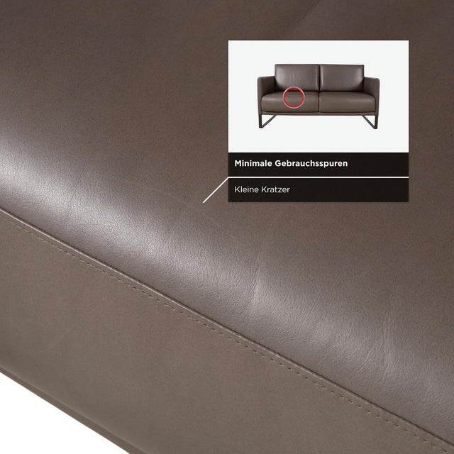 Two-Seater Cara Sofa in Leather from Rolf Benz For Sale - Image 10 of 16