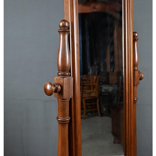 Mahogany Psyche Part 2 Mirror, 20th Century For Sale - Image 5 of 16