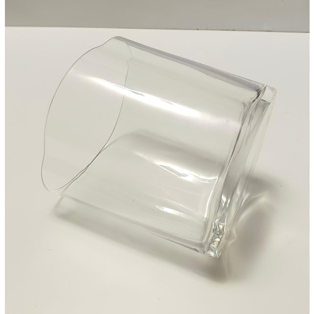 Transparent Murano Glass Vase by Carlo Moretti, Italy, 1990s For Sale - Image 8 of 10