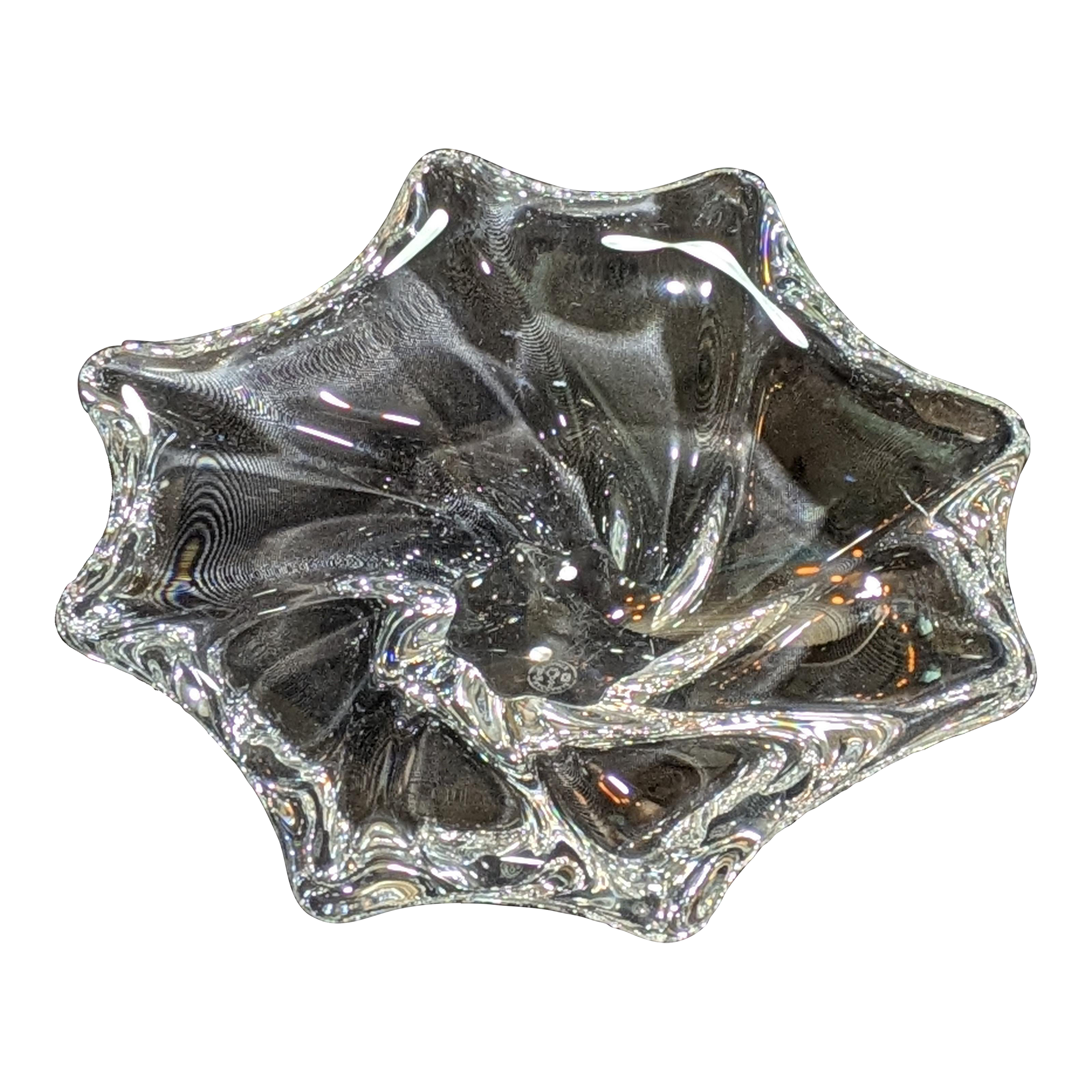 1950s Baccarat Crystal Cadix Ashtray or Trinket Bowl | Chairish