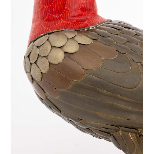 Metal Sergio Bustamante Cardinal Sculpture For Sale - Image 7 of 10