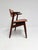 Brown Leather Cowhorn Chair, 1970s For Sale - Image 4 of 14