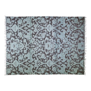 Vintage Turkish Oushak Natural Color Hand Made Organic Wool Rug,8'7"x10'9" For Sale