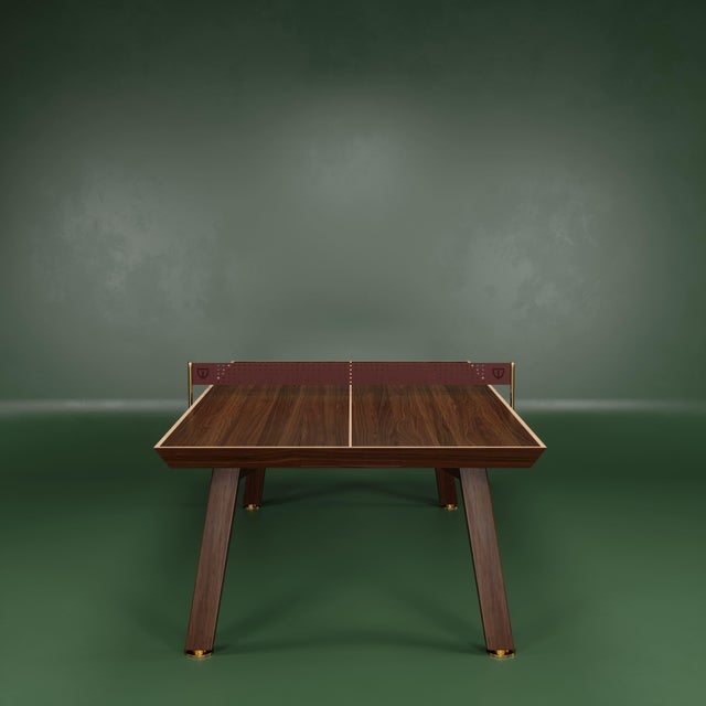 Brown Keppel Ping Pong Table by Wood Tailors Club For Sale - Image 8 of 18