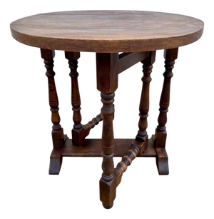 English Oak Oval Table, Jacobean Revival, Early 20th Century