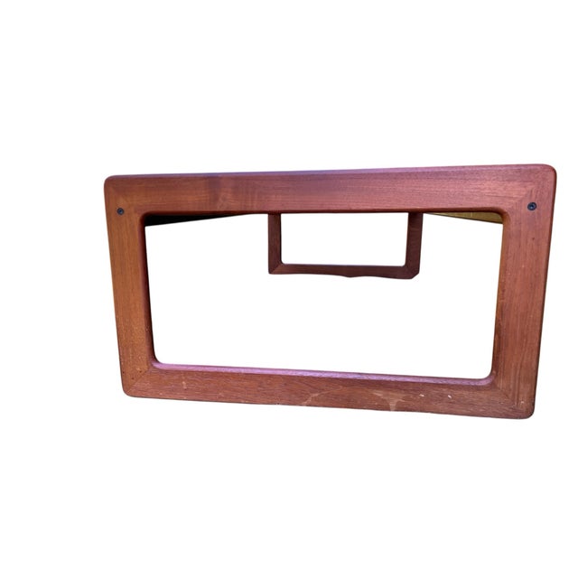 Komfort Mid-20th Century Double Paned Smoke Glass and Teak Coffee Table by Komfort Designs For Sale - Image 4 of 6