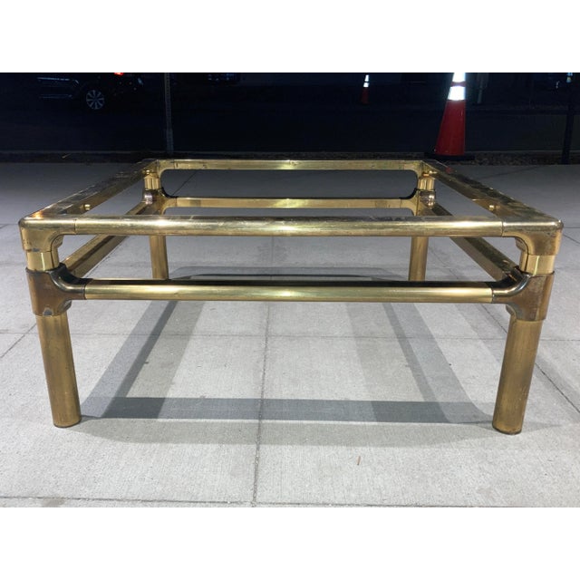 1970s Brass Coffee Table Base From Mastercraft For Sale - Image 5 of 12