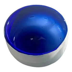1960s Craig Winer Art Glass Bowl Ultramarine Mid Century Modern