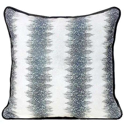 Mid-Century Modern Animal Print Kravet Style Reptile Genuine Leather Pillow Cover With Piping- a Pair For Sale - Image 3 of 12