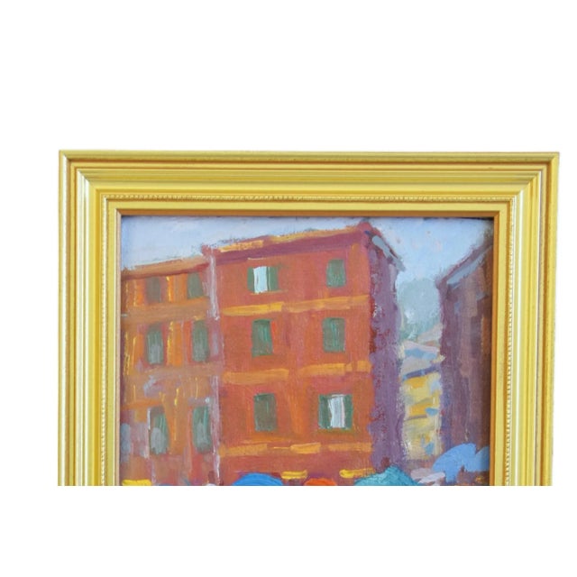 Venice, Italy, oil painting on artist board by listed artist Silvio Silvestri (1948-2018.) Silvestri was a plein-air...