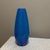 1980s Glass Vase Blue Cylinder Vertical Striped For Sale In New Orleans - Image 6 of 6