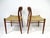 Mid-Century Modern Niels Moller #75 Teak and Woven Side Chairs for j.l. Moller Denmark (A) For Sale - Image 3 of 15