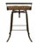 2020s Matthew Izzo Home Seelbach Antique Brass and Tufted Leather Barstool For Sale - Image 5 of 6