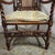 Antique Italian Renaissance Revival Carved Walnut Throne Hall Chair With Putti, Cane Back & Barley Twist Arms For Sale - Image 9 of 15