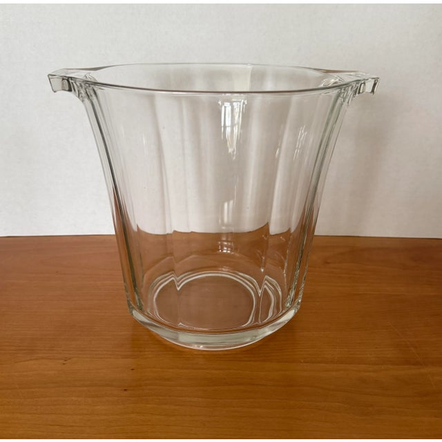 Large Vintage Luminarc French Glass Champagne Cooler or Ice Bucket For Sale - Image 4 of 12