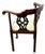 Antique Georgian Walnut Corner Armchair, 1750 For Sale - Image 9 of 17