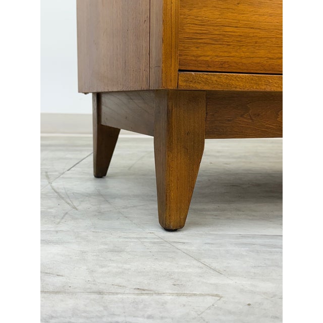 Brown Mid-Century Modern Walnut Writing Desk ~ by Young MFG For Sale - Image 8 of 10