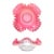 1940s Vintage Fenton “Peach Crest” Pink & Milk Glass Ruffled Crimped Bowl For Sale