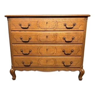Early 20th Century French Oak Chest of Drawers For Sale